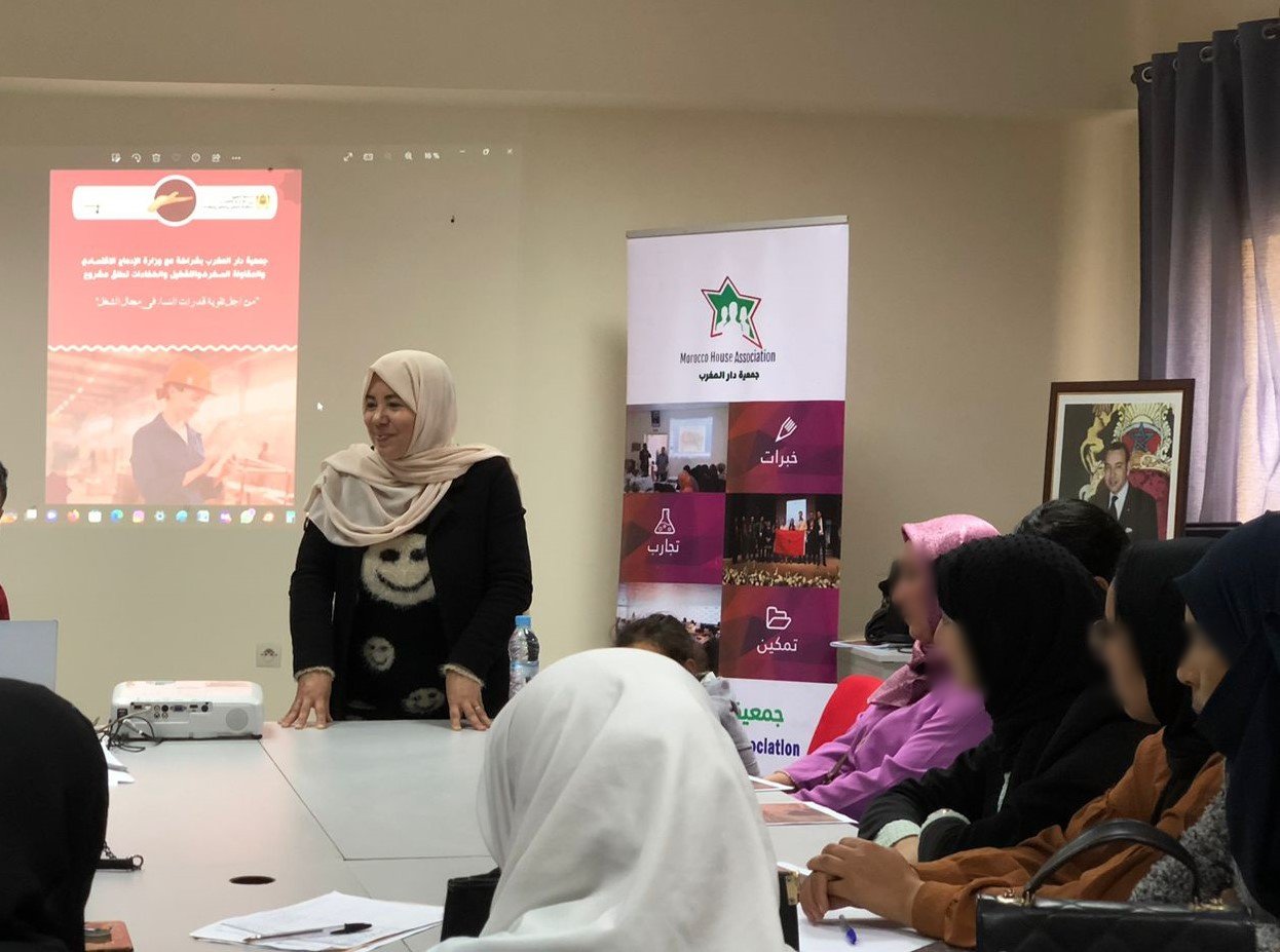 Women participating in a Dar Al Maghreb empowerment activity