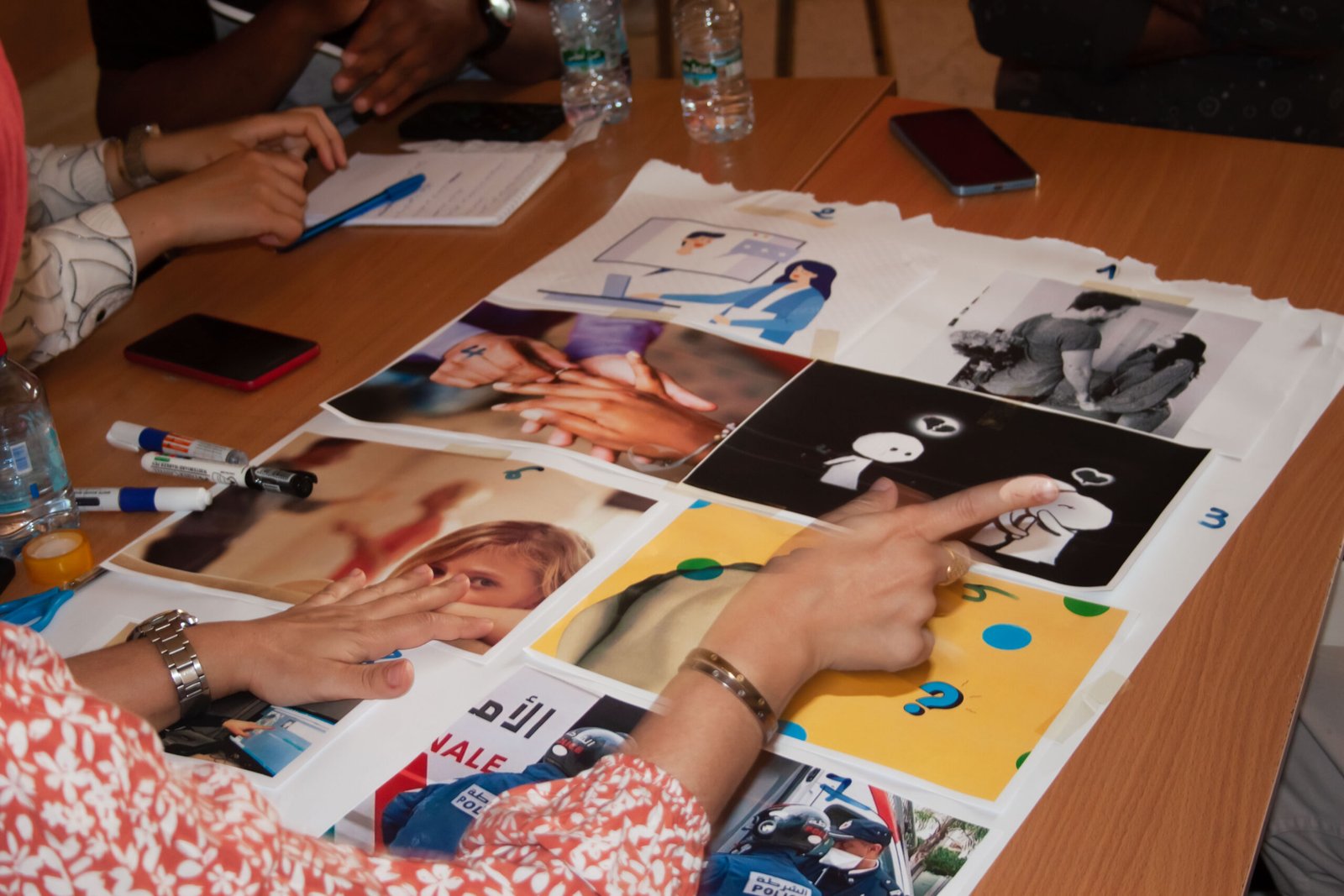Deaf participants in a Dar Al Maghreb activity